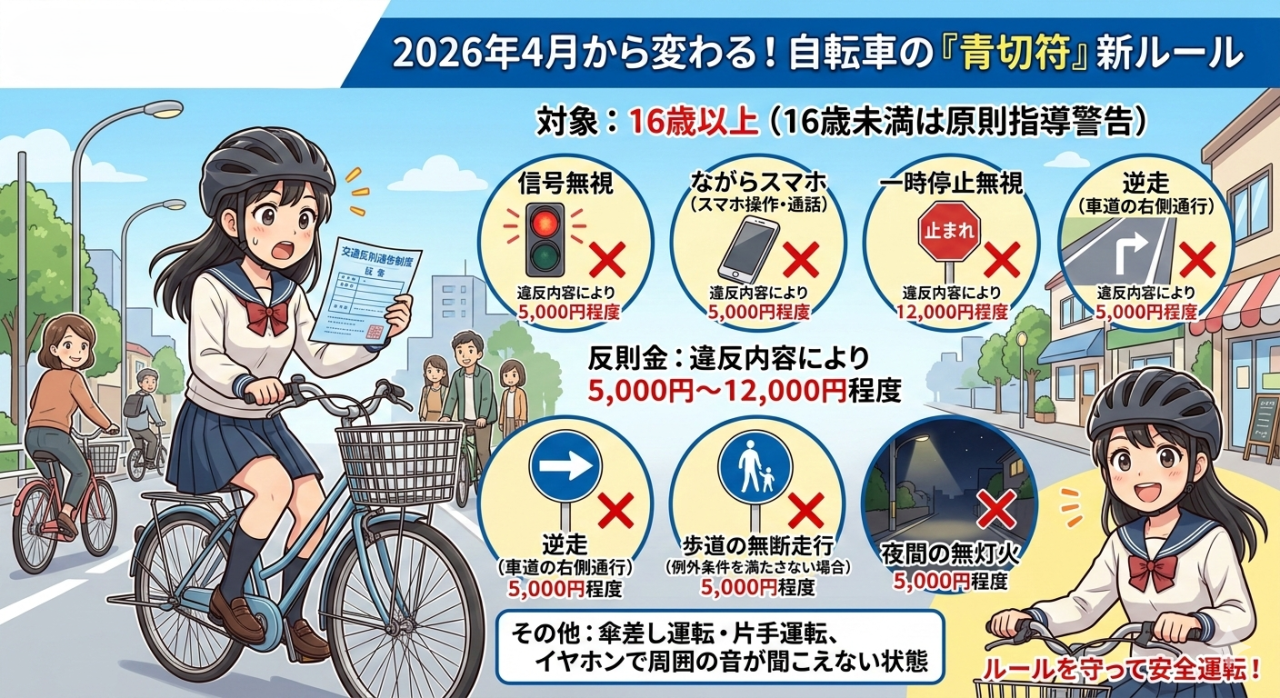 2026年４月からの自転車新ルール