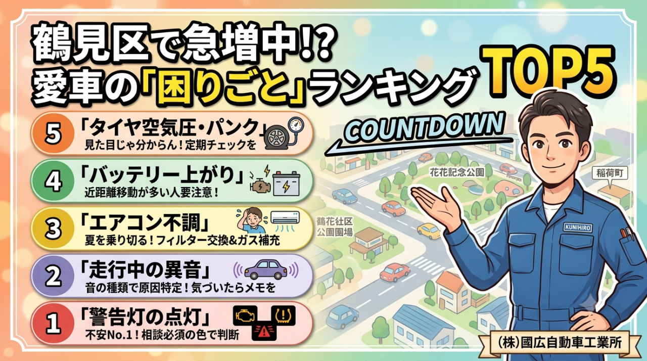 お困りごとランキング５！車の悩みを解決