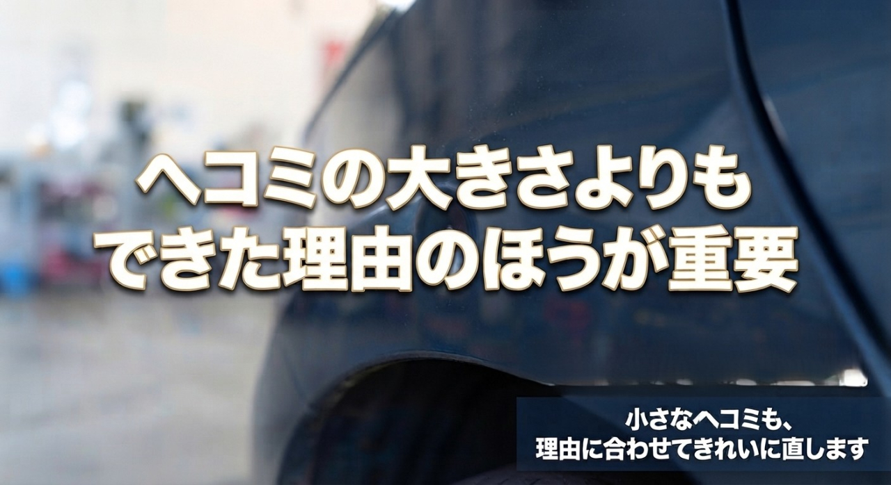 車のキズ・ヘコミ　大きさよりも理由が重要なワケ